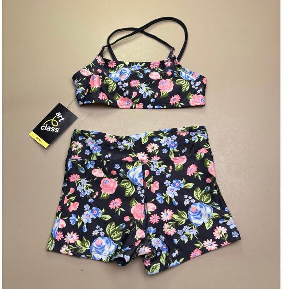 Art Class Other - NWT Art Class Girls 2 Pc Floral Swimsuit Set Size M 8 UPF 50+ Bikini Swimwear